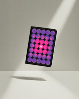 A6 notebook page with Bakarashi's Atoms molecule grid